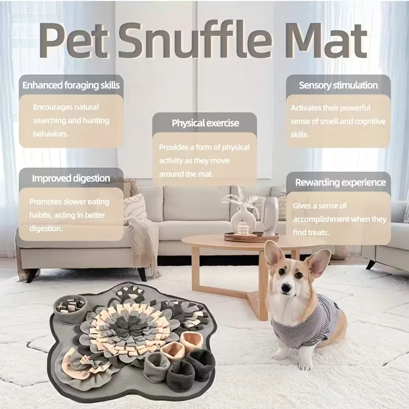 ForageFun™ Interactive Snuffle Mat — Slow Feeder & Boredom Buster for Dogs