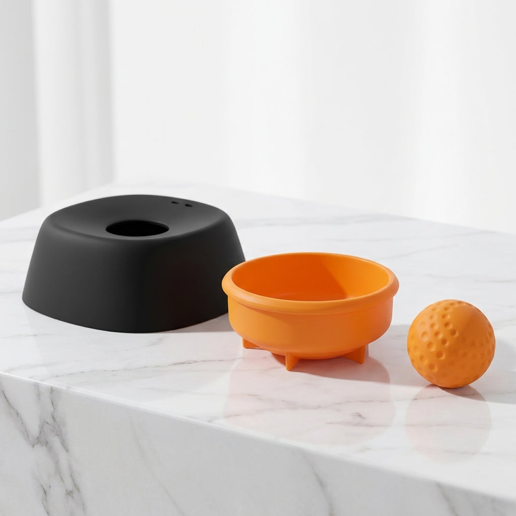 LickSlow Pro™ — Slow Feeder Lick Bowl with Rolling Ball | Anti-Slip Silicone | Dogs