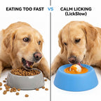 LickSlow Pro™ — Slow Feeder Lick Bowl with Rolling Ball | Anti-Slip Silicone | Dogs