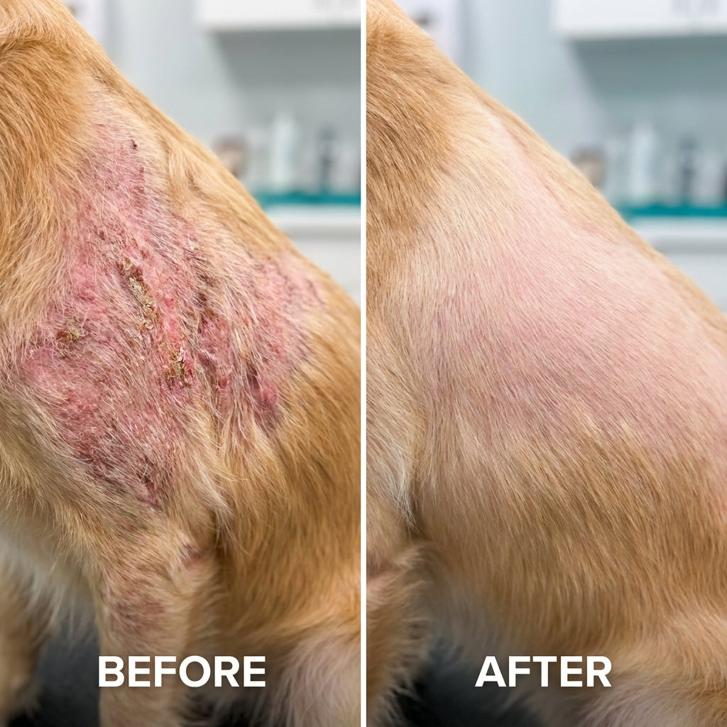 SkinCalm Pet Spray™ — Natural Redness Relief & Moisture Barrier for Dogs & Cats