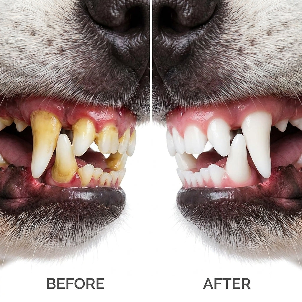 FreshPaw Dental Foam™ — Natural Tartar Remover & Breath Freshener for Dogs & Cats