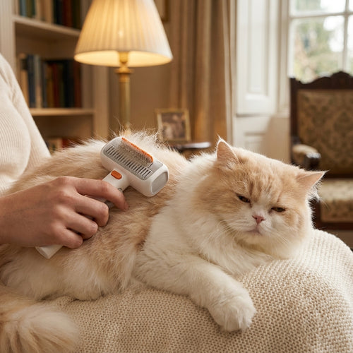 DualGroom Pro™ — 2-in-1 Cat Dematting & Deshedding Comb