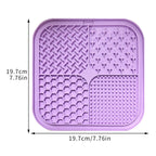 CalmLick™ Slow-Feeder Lick Mat with Suction Base — Stress-Free Grooming & Bath Time
