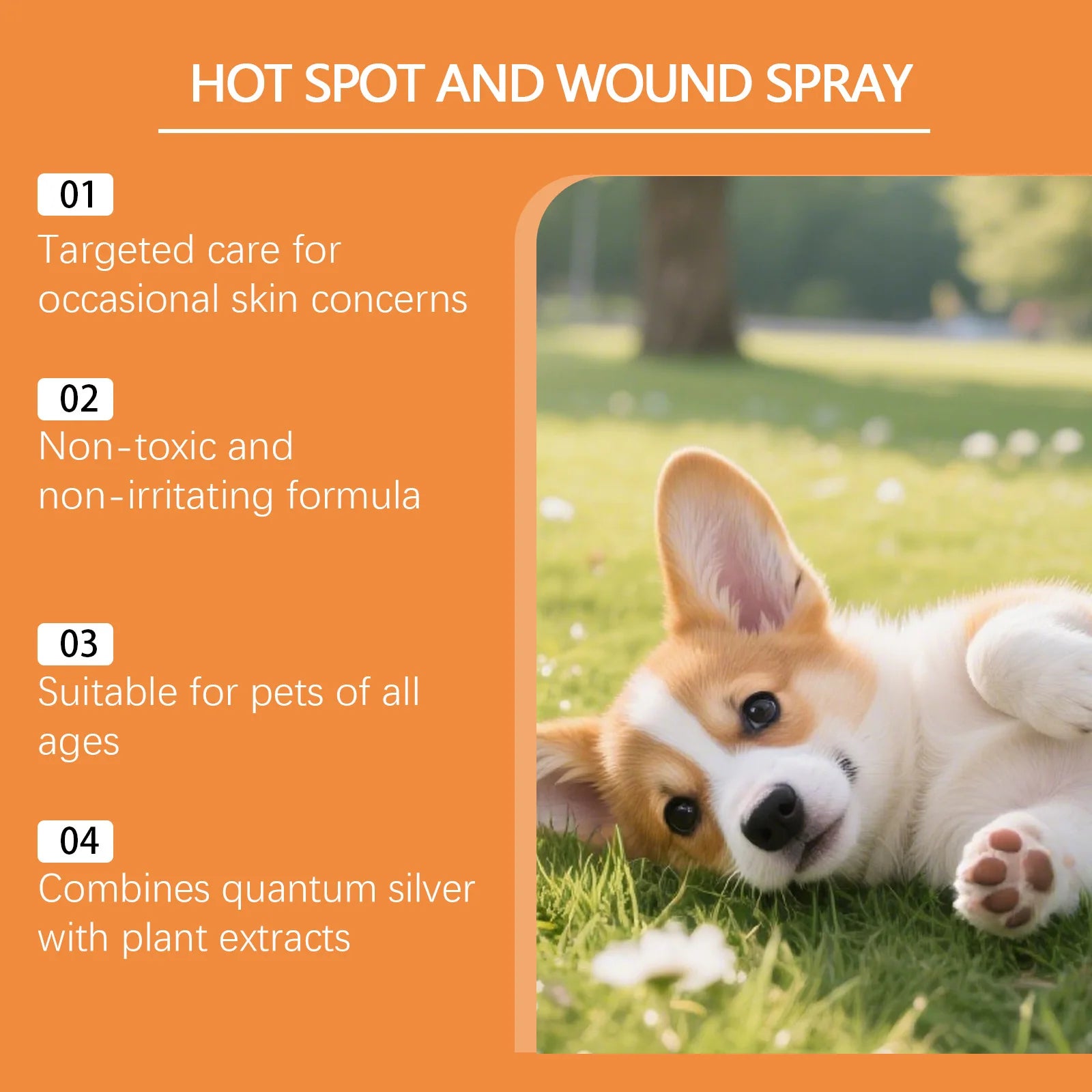 SkinCalm Pet Spray™ — Natural Redness Relief & Moisture Barrier for Dogs & Cats