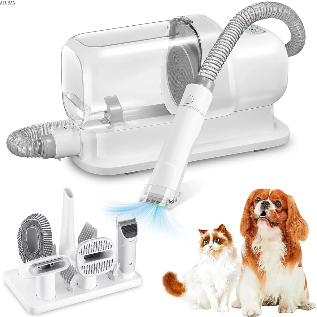 GroomPro™ 5-in-1 Pet Grooming Vacuum Kit — Low-Noise Deshedding System