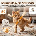 SwabPlay Giant Cotton Swab Cat Toys™ — Interactive Kick & Chew Dental Toy | Pack of 6