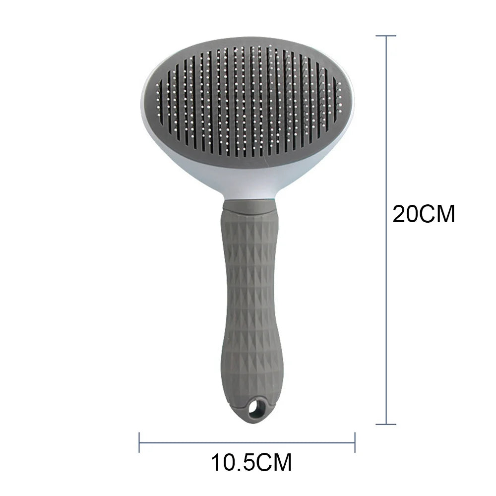 FurEase™ Self-Cleaning Slicker Brush — One-Click Deshedding for Dogs & Cats