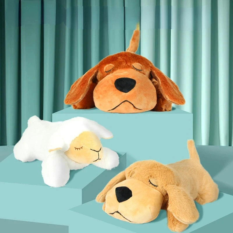 HeartBeat™ Calming Companion Plush — Anxiety & Sleep Aid for Puppies & Dogs