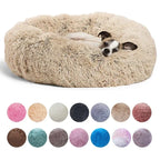 SnugNest™ Calming Donut Bed — Ultra-Soft Anti-Anxiety Pet Bed for Dogs & Cats