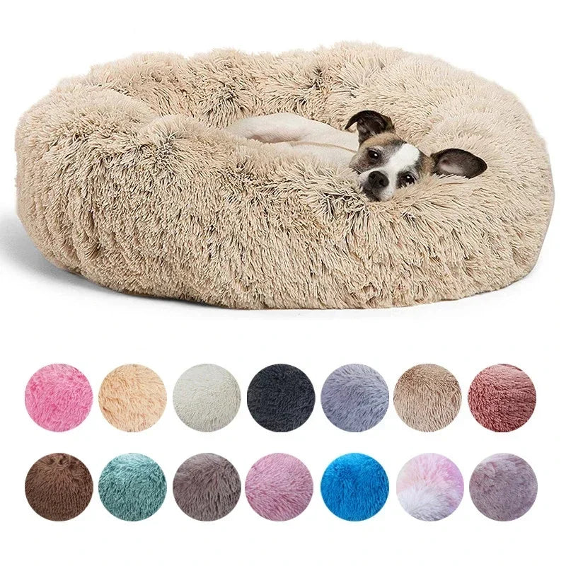 SnugNest™ Calming Donut Bed — Ultra-Soft Anti-Anxiety Pet Bed for Dogs & Cats