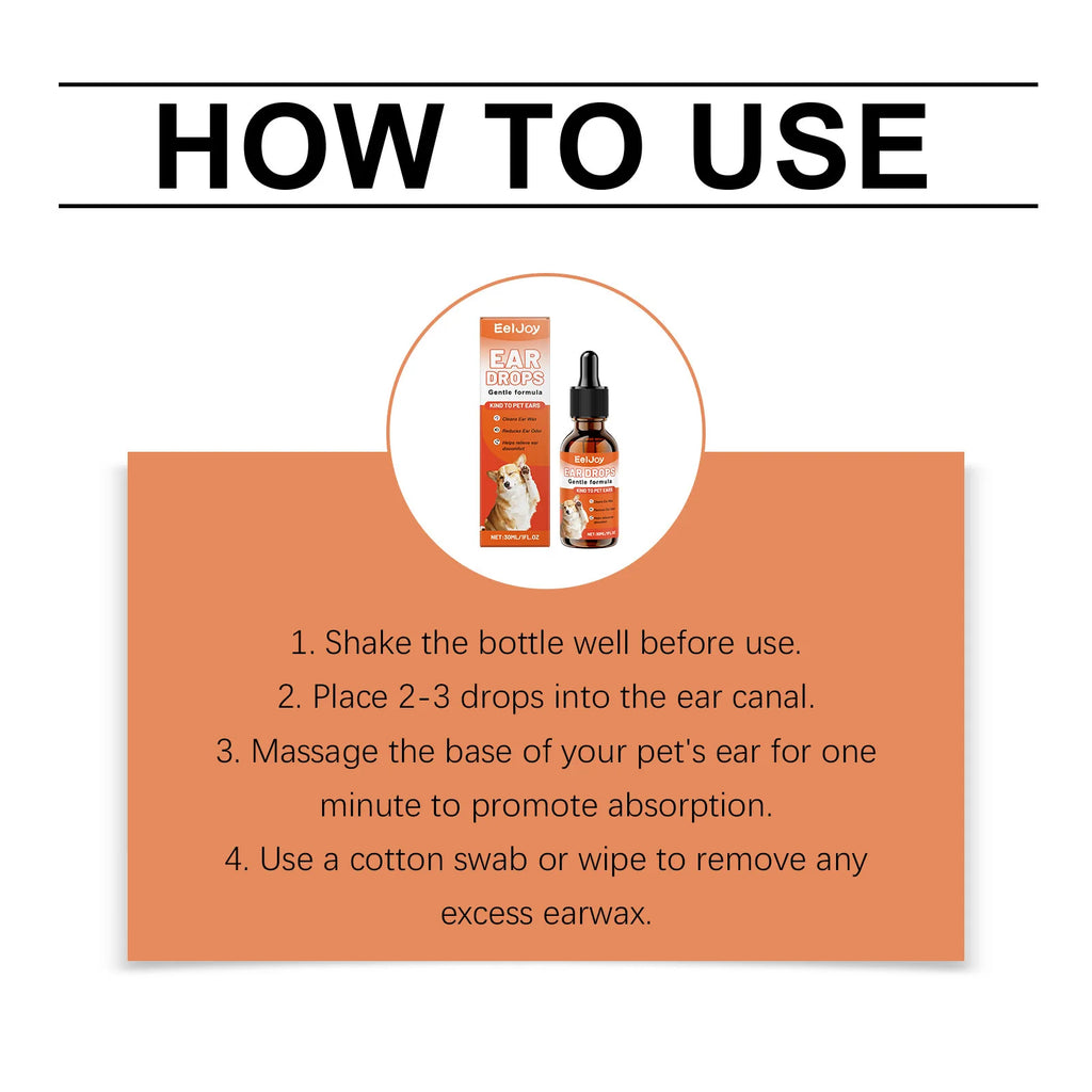 EarClear Pet Drops™ — Daily Ear Cleaning Solution for Dogs & Cats