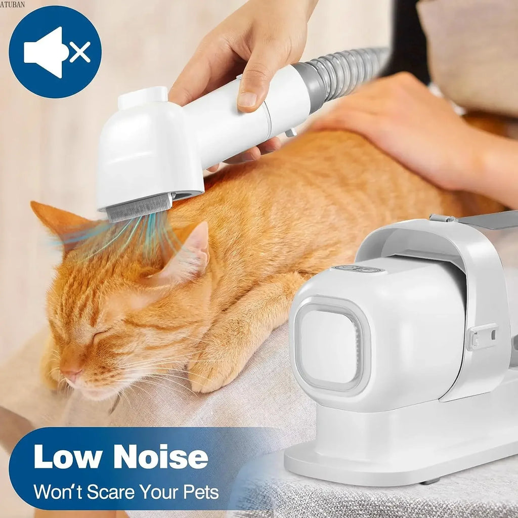 GroomPro™ 5-in-1 Pet Grooming Vacuum Kit — Low-Noise Deshedding System