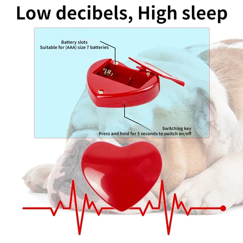 HeartBeat™ Calming Companion Plush — Anxiety & Sleep Aid for Puppies & Dogs