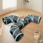 ZoomTunnel™ 3-Way Collapsible Cat Tunnel — Crinkle Play, Hide & Seek