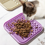 CalmLick™ Slow-Feeder Lick Mat with Suction Base — Stress-Free Grooming & Bath Time