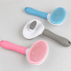 FurEase™ Self-Cleaning Slicker Brush — One-Click Deshedding for Dogs & Cats