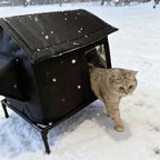 WarmDen™ Insulated Weatherproof Outdoor Cat Shelter