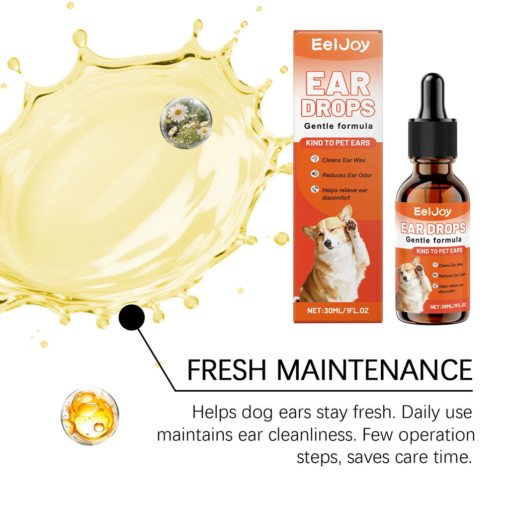 EarClear Pet Drops™ — Daily Ear Cleaning Solution for Dogs & Cats