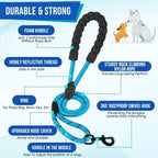 DualWalk Pro™ — Reflective Double Dog Lead with Shock Absorber | Fits 2 Dogs