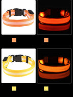 GlowSafe™ LED Night-Safety Dog Collar — High-Visibility Glow for Dark Walks