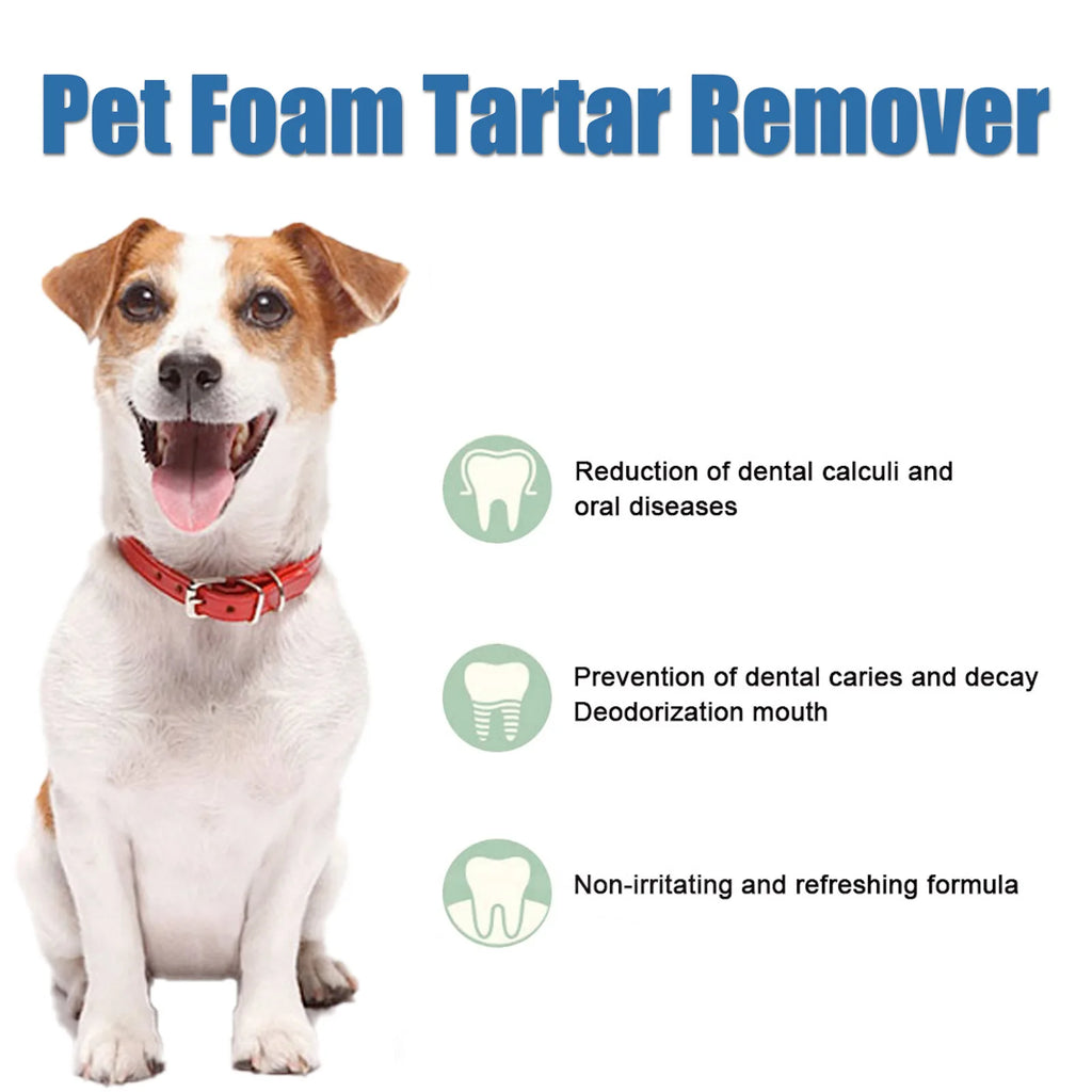 FreshPaw Dental Foam™ — Natural Tartar Remover & Breath Freshener for Dogs & Cats