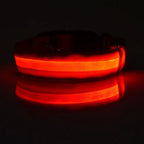 GlowSafe™ LED Night-Safety Dog Collar — High-Visibility Glow for Dark Walks