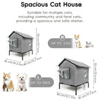 WarmDen™ Insulated Weatherproof Outdoor Cat Shelter