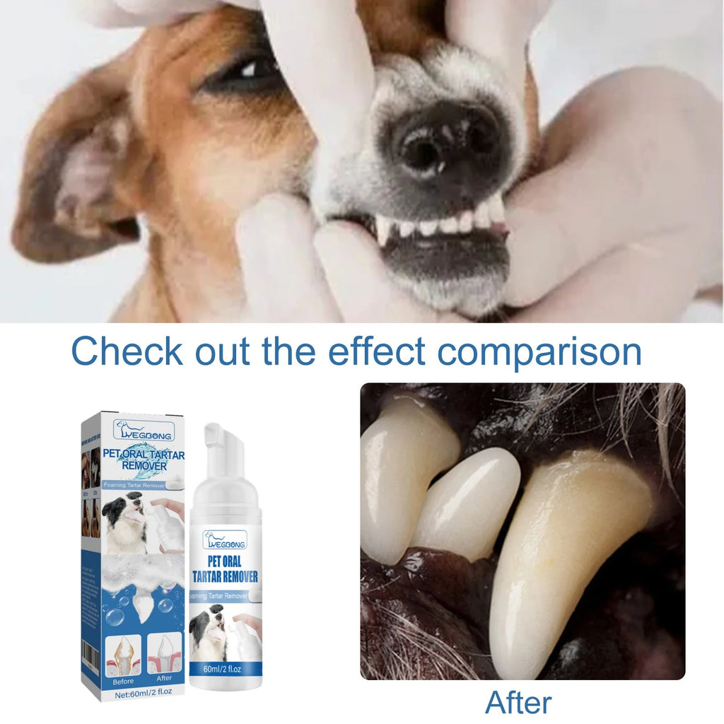 FreshPaw Dental Foam™ — Natural Tartar Remover & Breath Freshener for Dogs & Cats