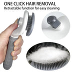 FurEase™ Self-Cleaning Slicker Brush — One-Click Deshedding for Dogs & Cats
