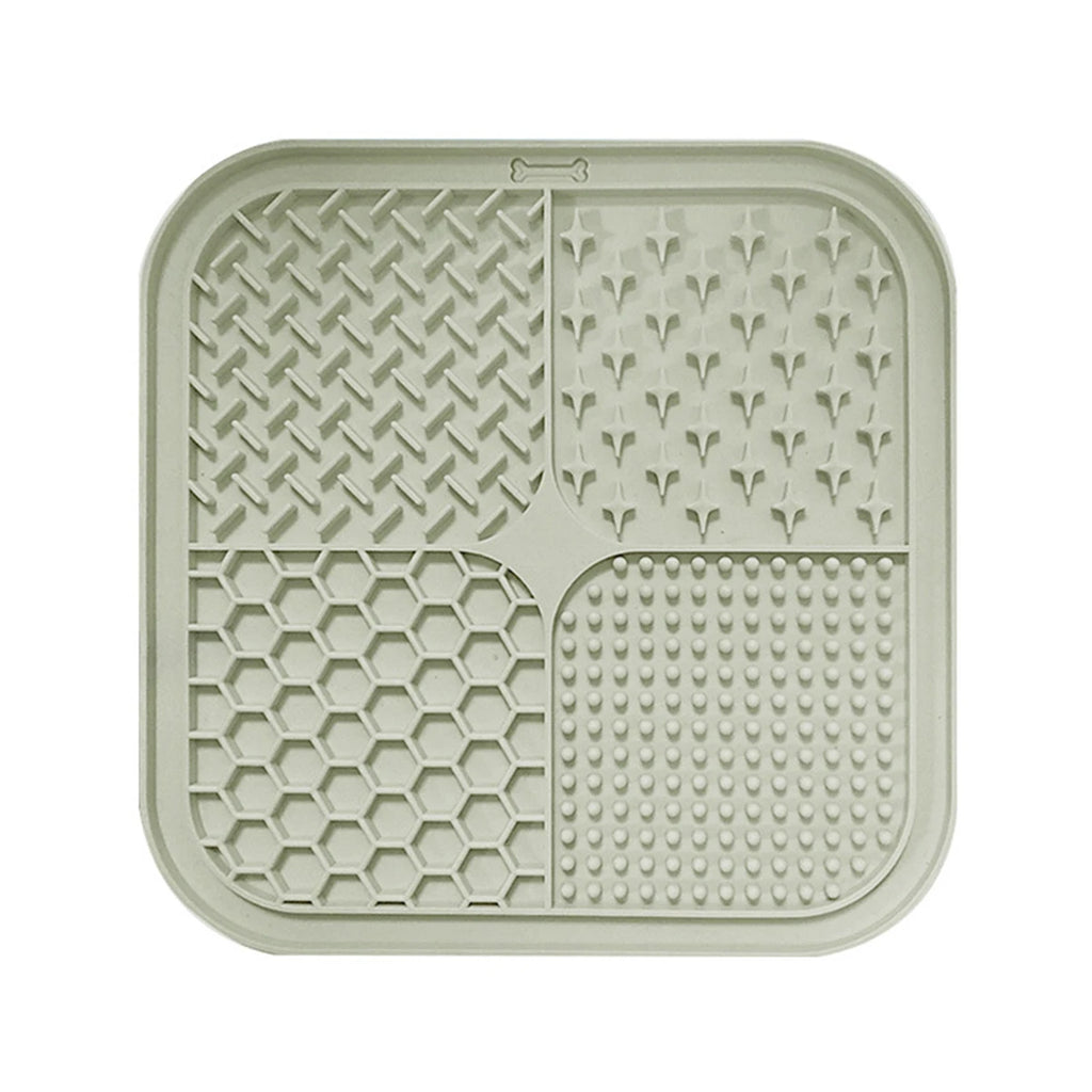 CalmLick™ Slow-Feeder Lick Mat with Suction Base — Stress-Free Grooming & Bath Time