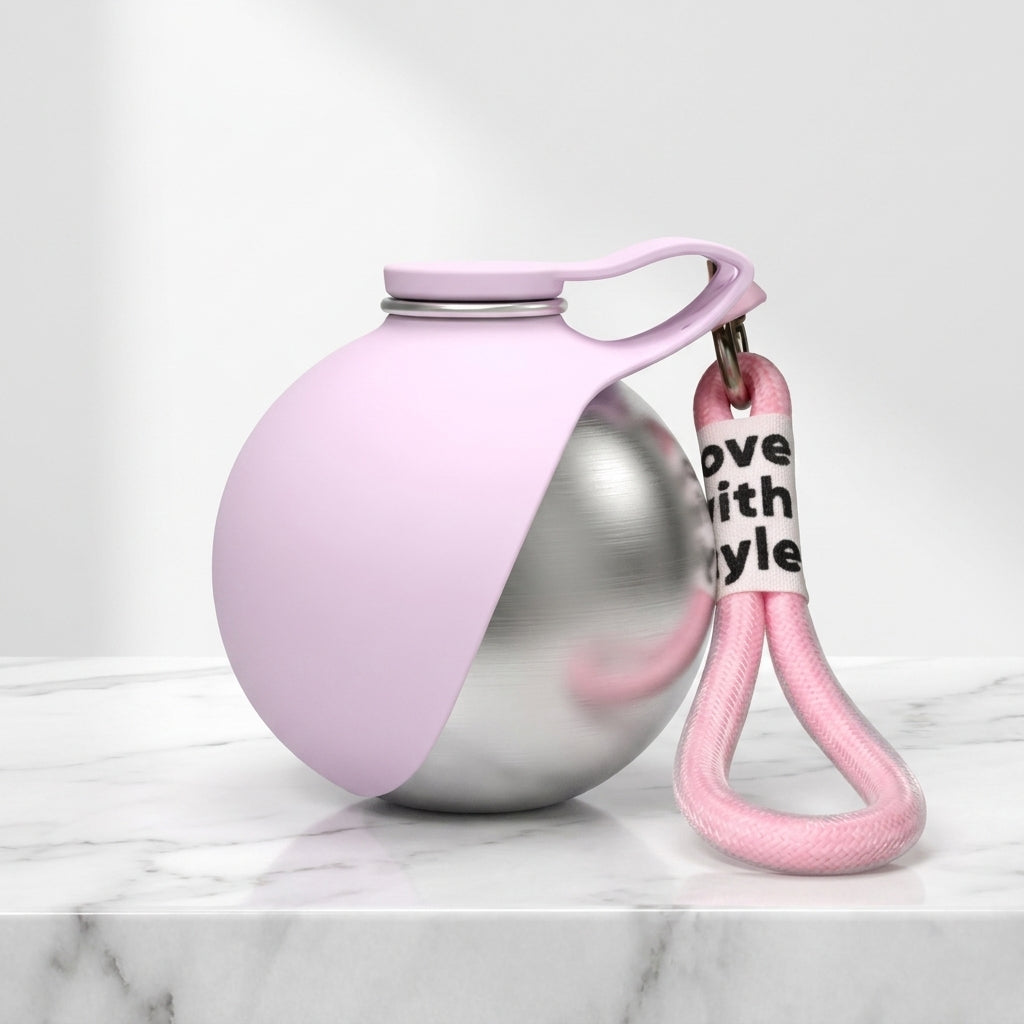 AquaPaw Travel Bottle™ — 285ml Leak-Proof Dog Water Bottle with Silicone Bowl